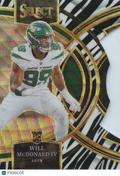 Will Mcdonald IV 2023 Select Zebra Prizm SSP Rookie RC New York Jets #192
