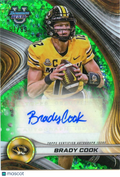 Brady Cook 2024 Bowman's Best Green Auto Autograph RC Missouri Tigers 51/99