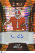Will Shipley 2022 Select Orange Pulsar Auto Autograph RC Clemson Eagles 28/30