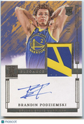 Brandin Podziemski 2023-24 Impeccable Auto Autograph Patch RC Warriors 17/99