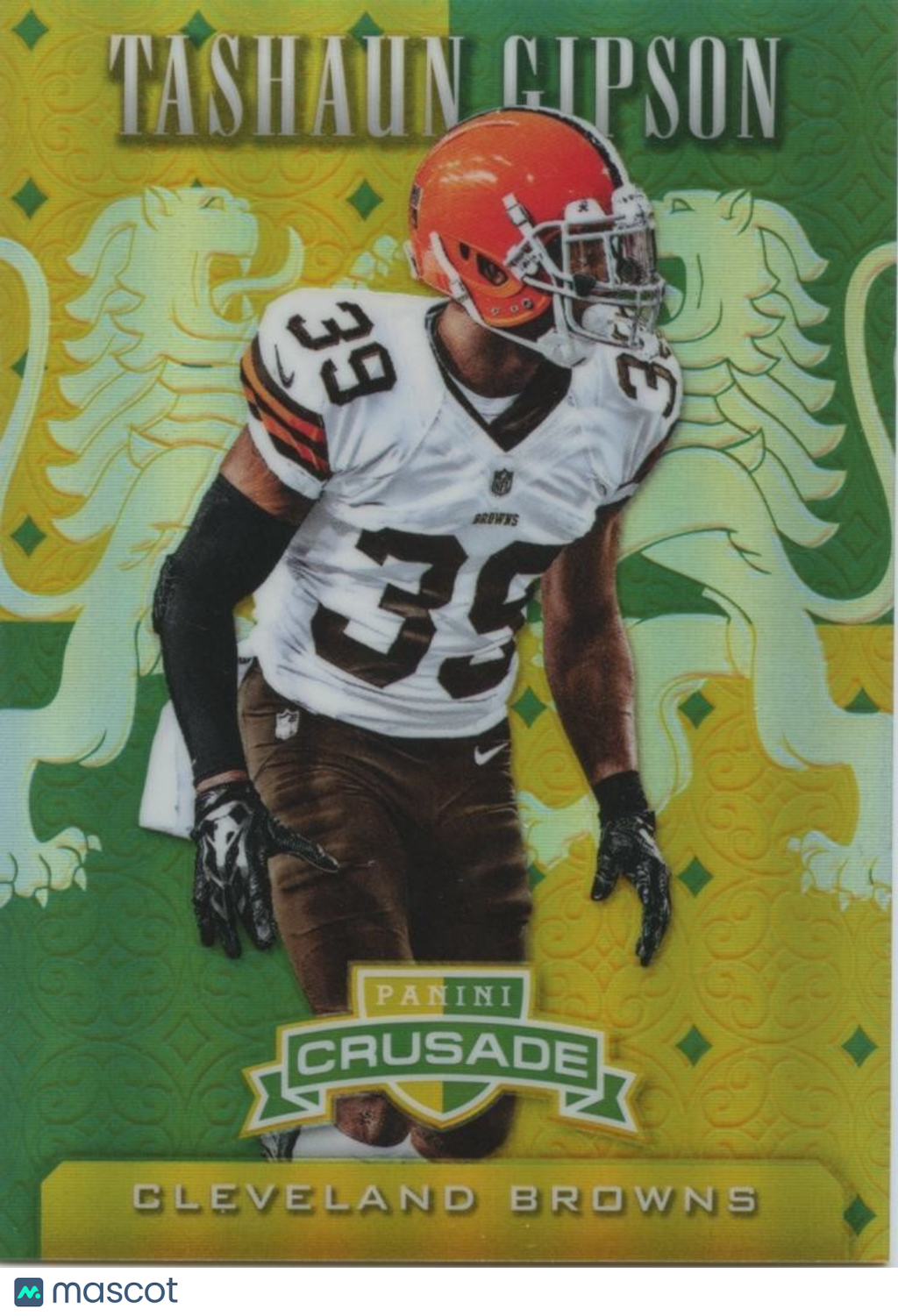 Tashaun Gipson 2015 Crusade Emerald Green Prizm SSP Cleveland Browns 1/5