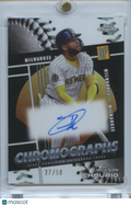Jackson Chourio 2025 Topps Chrome Auto Autograph Milwaukee Brewers 37/50