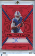 James Cook 2023 National Treasures On Card Auto Autograph Buffalo Bills 1/5