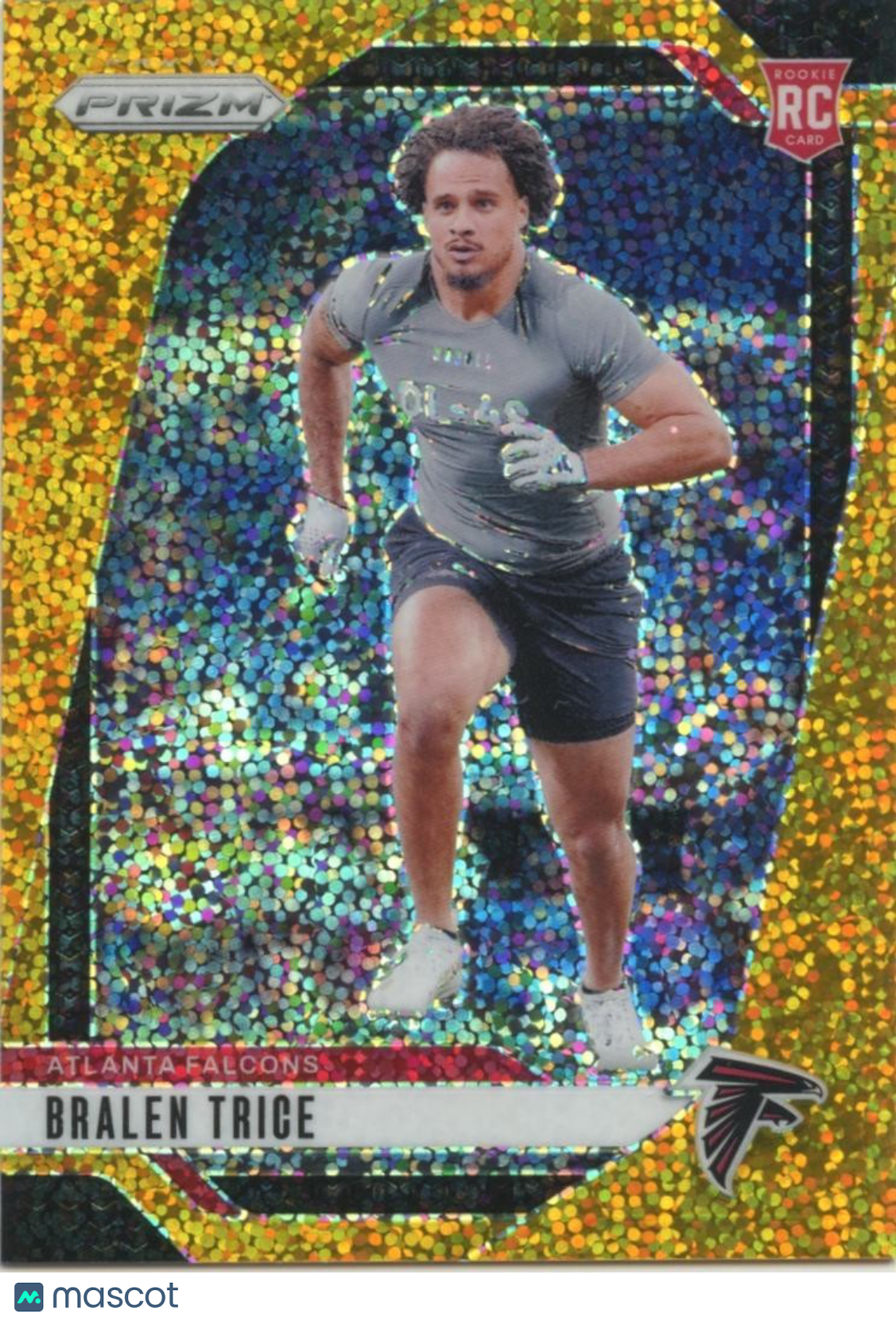 Bralen Trice 2024 Prizm GOLD Sparkle Prizm Rookie RC SSP Atlanta Falcons 3/24