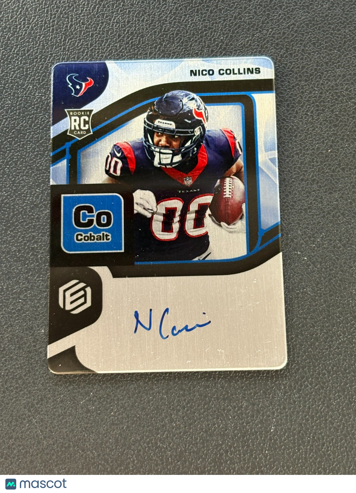 Nico Collins 2021 Elements Cobalt Auto Autograph Rookie RC Houston Texans 26/27