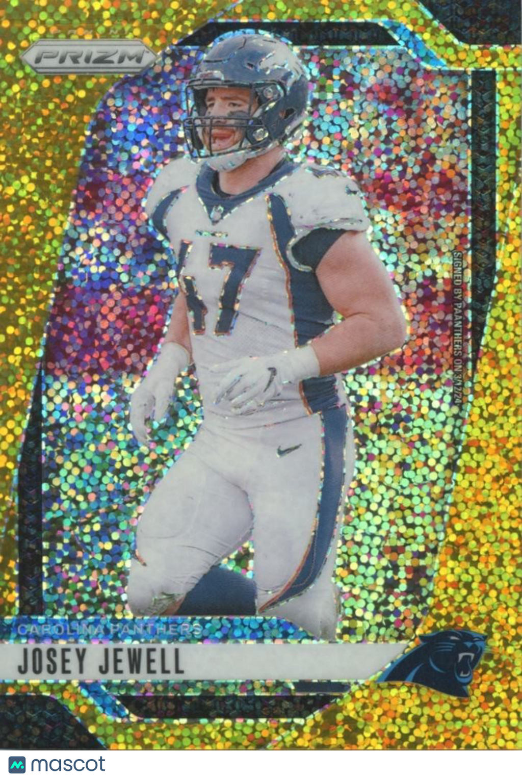 Josey Jewell 2024 Prizm GOLD Sparkle Prizm Broncos Panthers 14/24