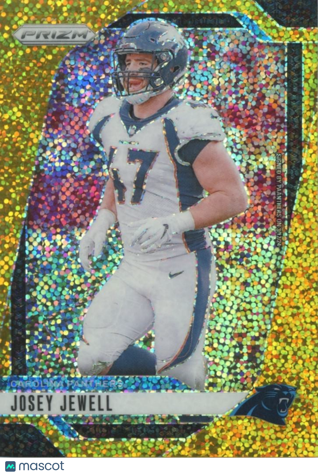 Josey Jewell 2024 Prizm GOLD Sparkle Prizm Broncos Panthers 14/24