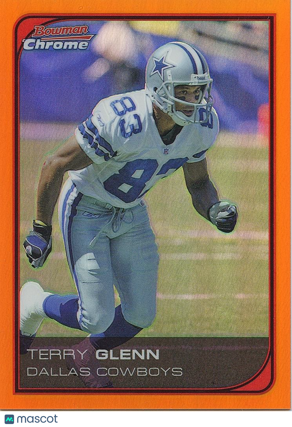 Terry Glenn 2006 Bowman Chrome Orange Refractor Dallas Cowboys 16/25 #208