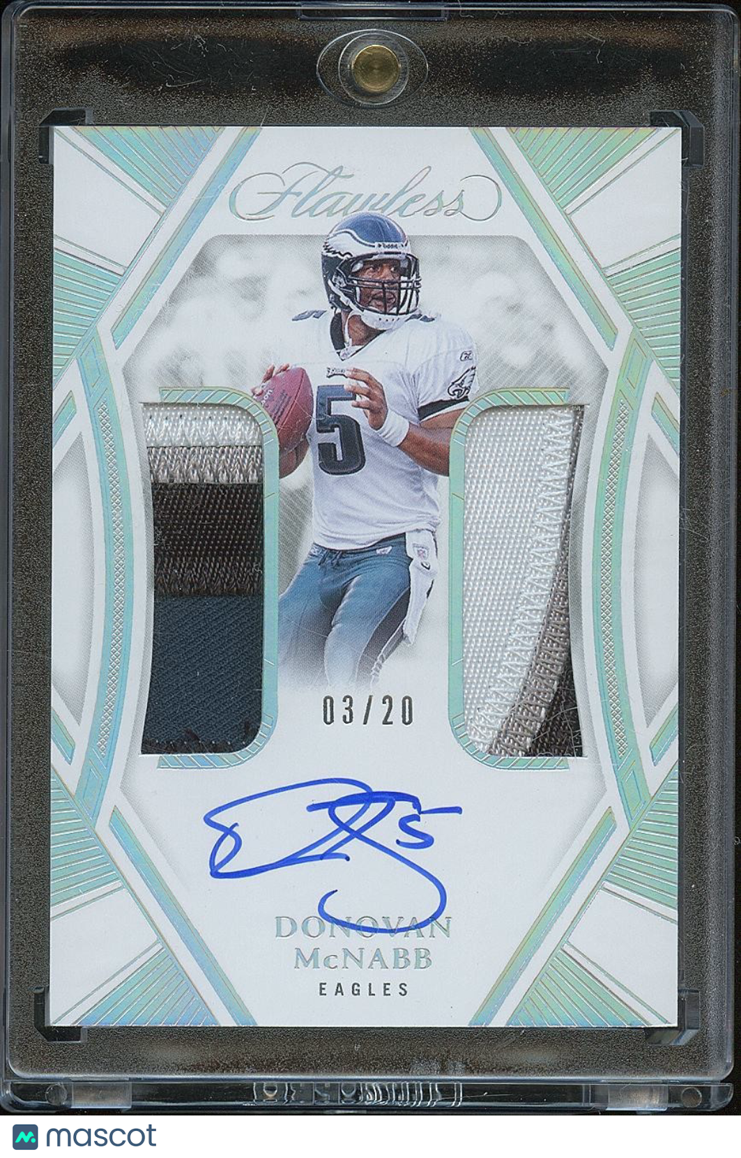 Donovan Mcnabb 2024 Flawless Auto Autograph Patch Philadelphia Eagles 3/20