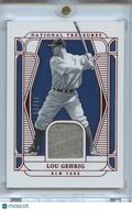 Lou Gehrig 2025 National Treasures Game Worn Patch New York Yankees 72/75