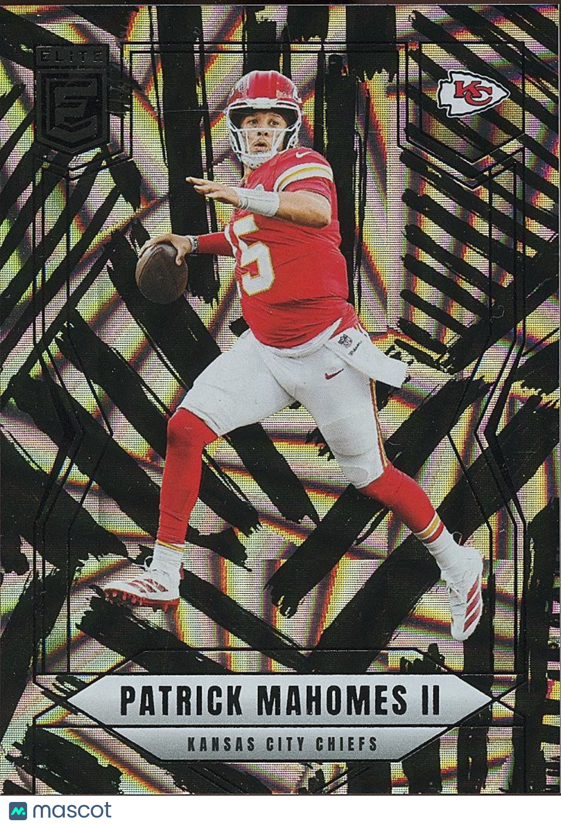 Patrick Mahomes II 2025 Elite Razzle Dazzle SSP CASE HIT Kansas City Chiefs #55
