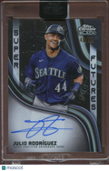 Julio Rodriguez 2023 Topps Chrome Black On Card Auto Autograph Mariners 48/99