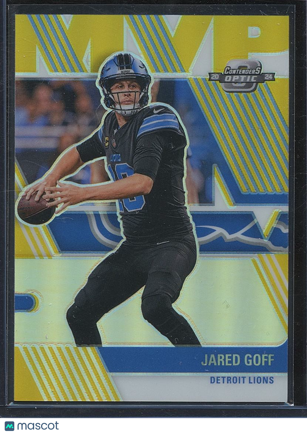 Jared Goff 2024 Contenders Optic MVP GOLD Prizm Detroit Lions 2/10