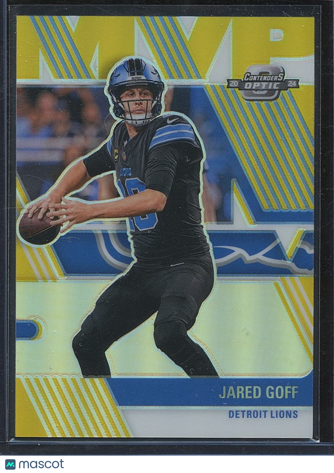 Jared Goff 2024 Contenders Optic MVP GOLD Prizm Detroit Lions 2/10