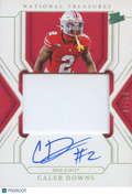 Caleb Downs 2025 National Treasures Auto Autograph RC JERSEY # Ohio State 2/39