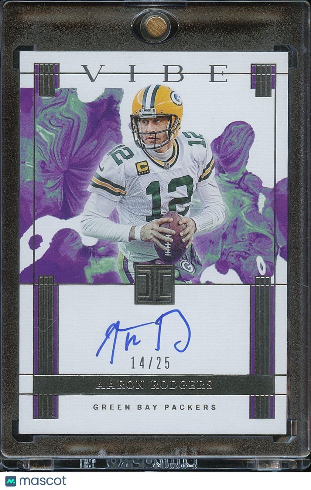 Aaron Rodgers 2025 Impeccable On Card Auto Autograph Green Bay Packers 14/25