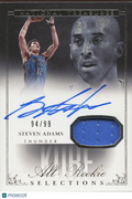 Steven Adams 2013-14 National Treasures Auto Autograph Kobe Bryant Thunder 94/99