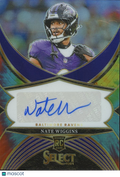 Nate Wiggins 2024 Select Tie-Dye Auto Autograph RC Baltimore Ravens 25/25