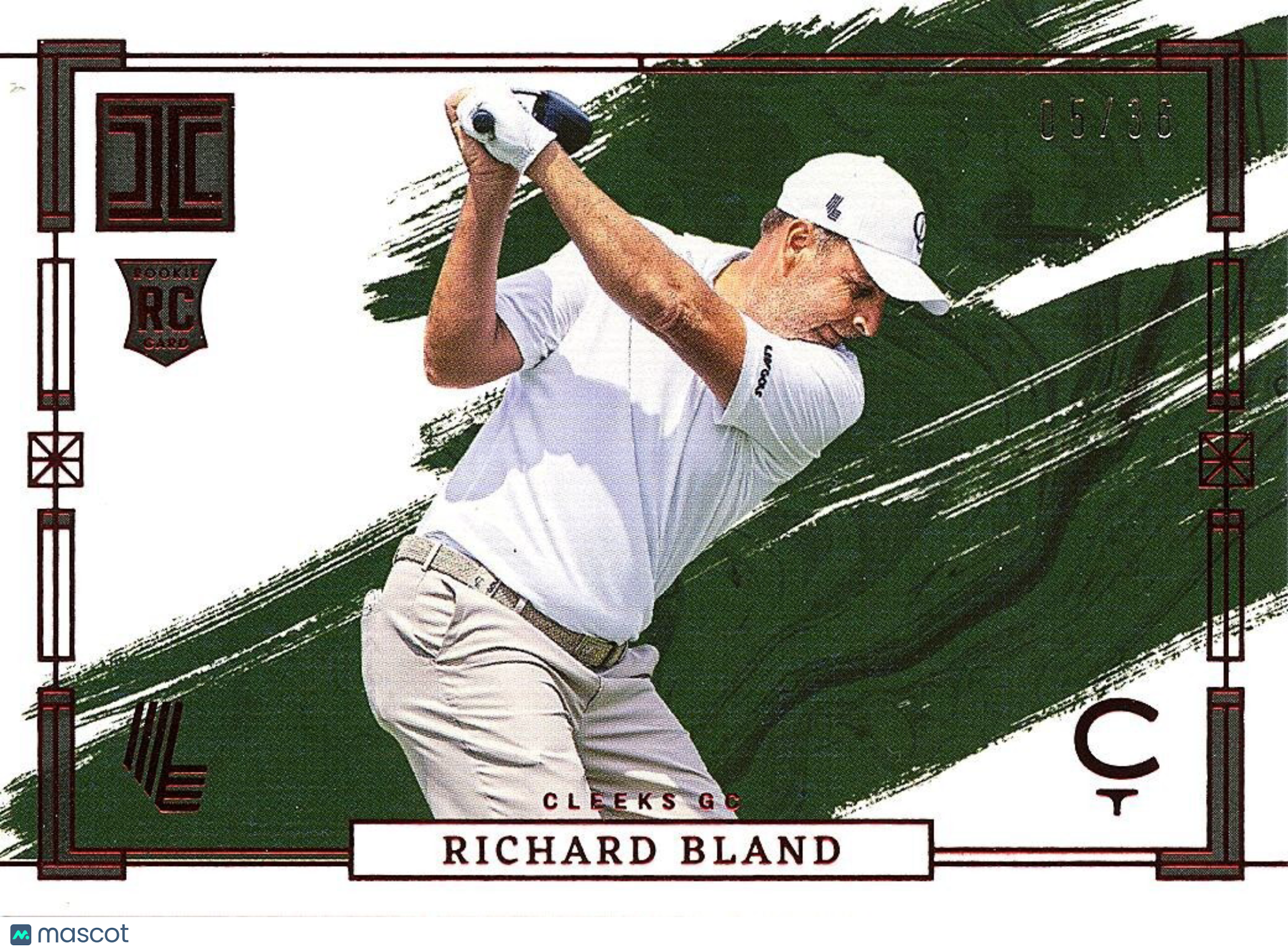Richard Bland 2024 Impeccable Red Rookie RC Cleeks GC 5/36 #92