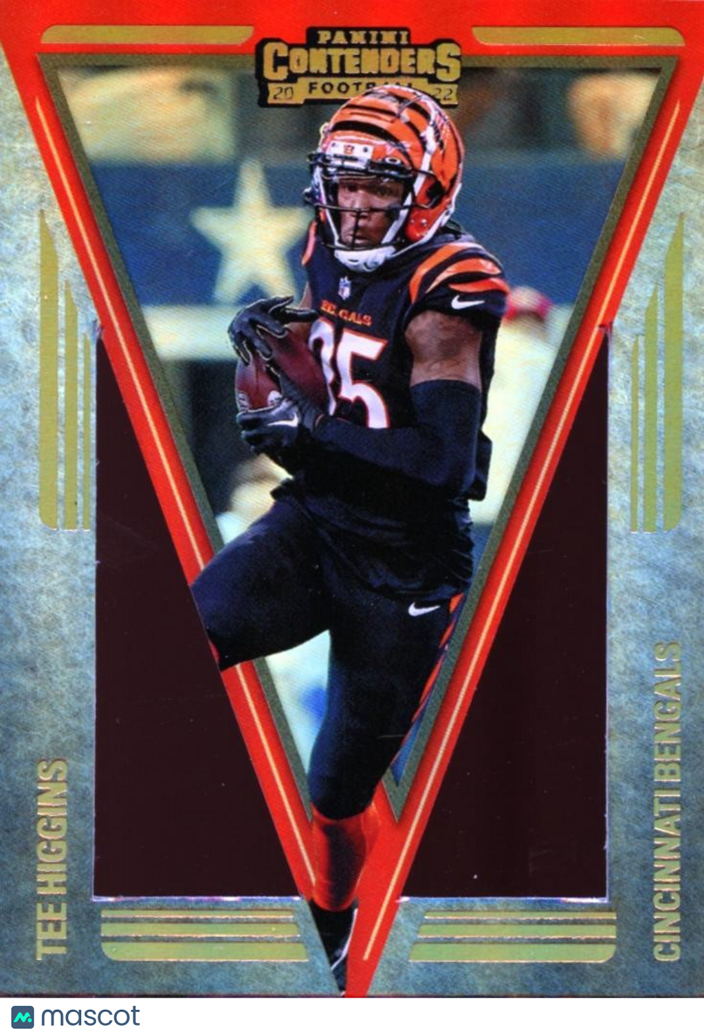 Tee Higgins 2022 Contenders Pennant SSP CASE HIT Cincinnati Bengals