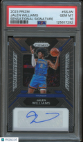 Jalen Williams 2023-24 Prizm Sensation Auto Autograph OKC Thunder PSA 10