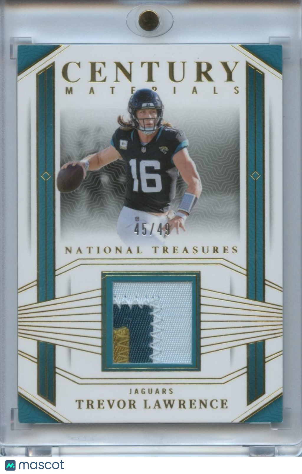 Trevor Lawrence 2023 National Treasures 3 Color Jersey Patch Jaguars 45/49