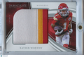 Xavier Worthy 2025 Immaculate Numbers Jersey Patch Kansas City Chiefs 22/25