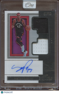 Pascal Siakam 2019-20 Panini One Auto Autograph Game Worn Patch Raptors 89/99