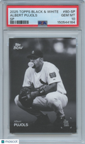 Albert Pujols 2025 Topps Black & White SP SHORTPRINT St. Louis Cardinals PSA 10