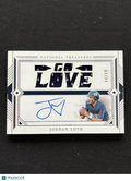 Jordan Love 2024 National Treasures Auto Autograph Patch Utah St. Packers 44/49
