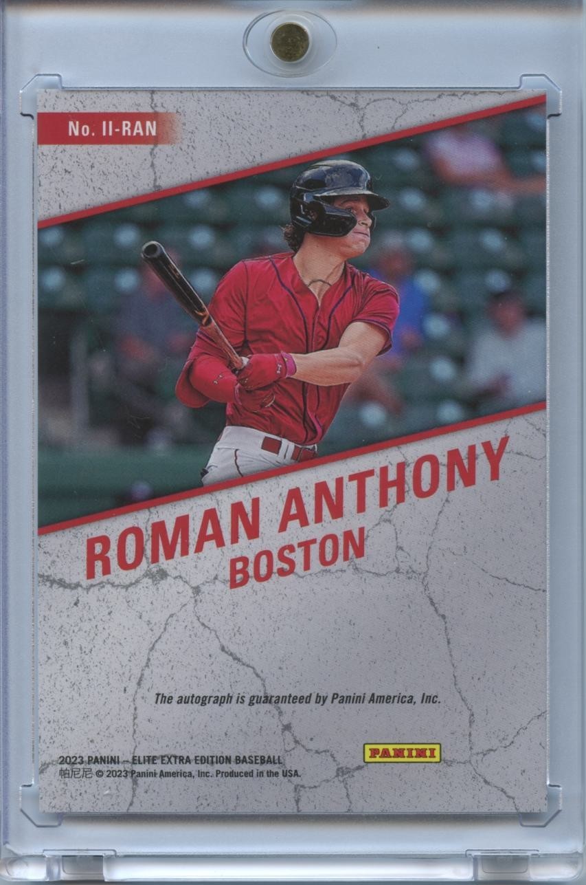 Roman Anthony 2023 Elite Extra Auto Autograph Rookie RC Boston Red Sox