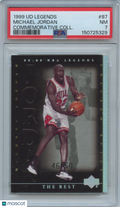 Michael Jordan 1999 UD Legends Commemorative Collections Bulls 46/50 PSA 7