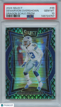 Demarvion Overshown 2024 Select Dragon Scale Prizm Dallas Cowboys 31/81 PSA 10