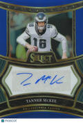Tanner Mckee 2024 Select Blue Auto Autograph Philadelphia Eagles 19/149