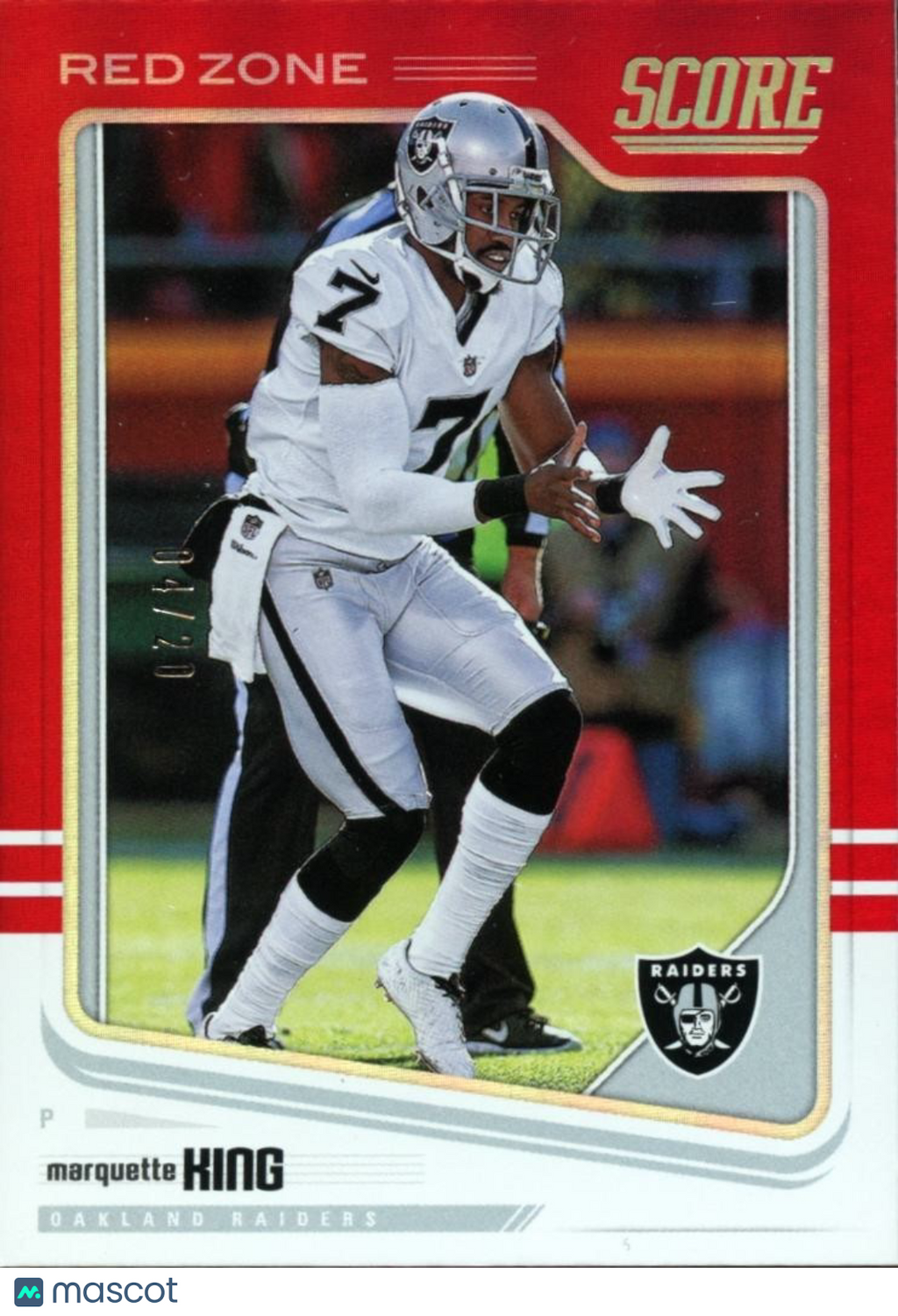 Marquette King 2018 Score Red Zone SSP Oakland Raiders 4/20 #253