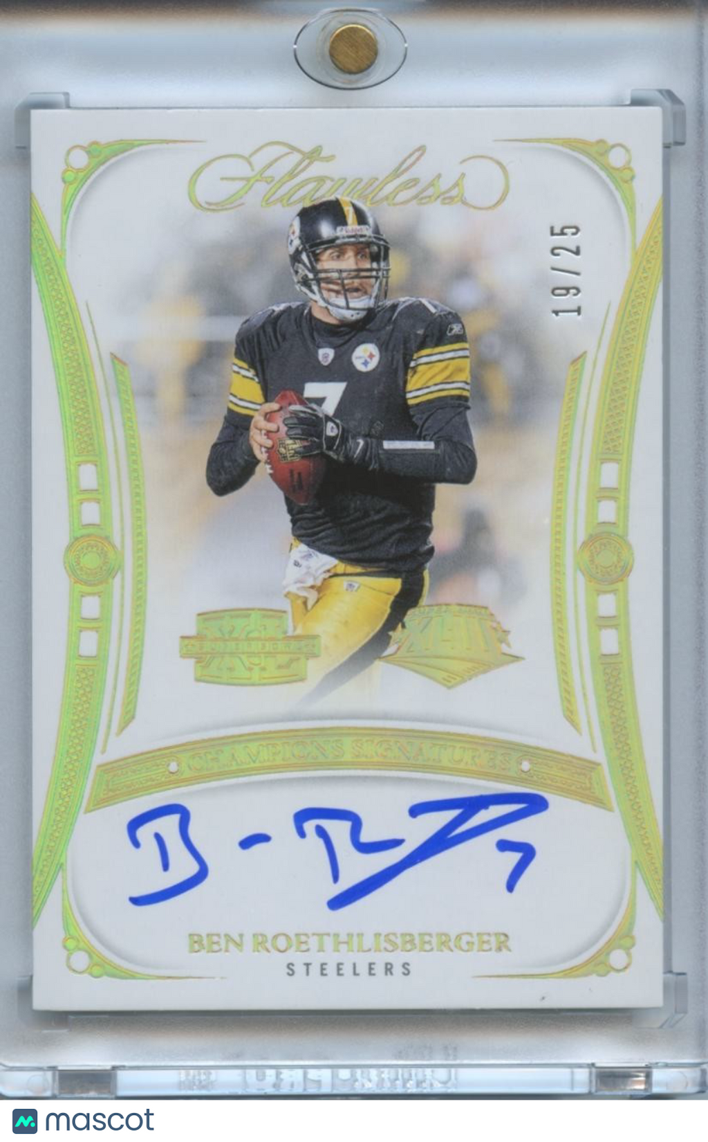 Ben Roethlisberger 2024 Flawless On Card Auto Autograph Pittsburgh Steelers /25