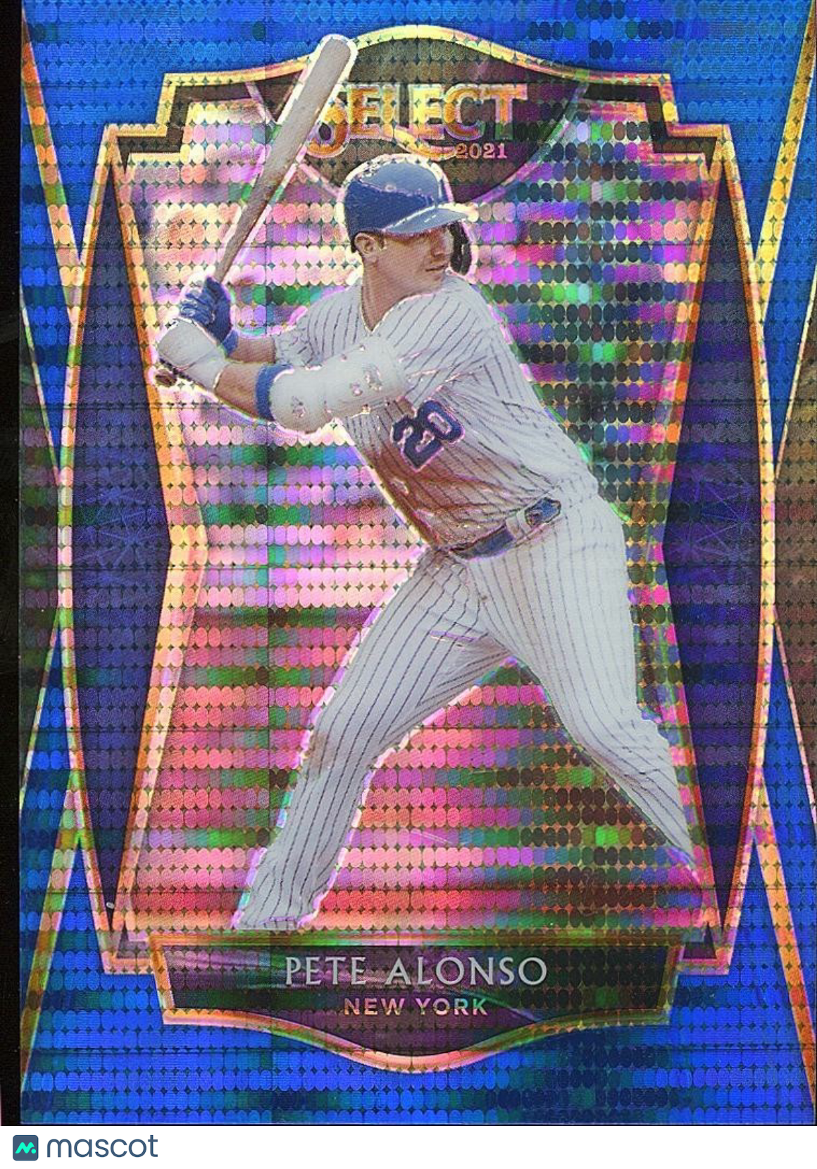 Pete Alonso 2021 Select Blue Pulsar Prizm SSP New York Mets 4/13