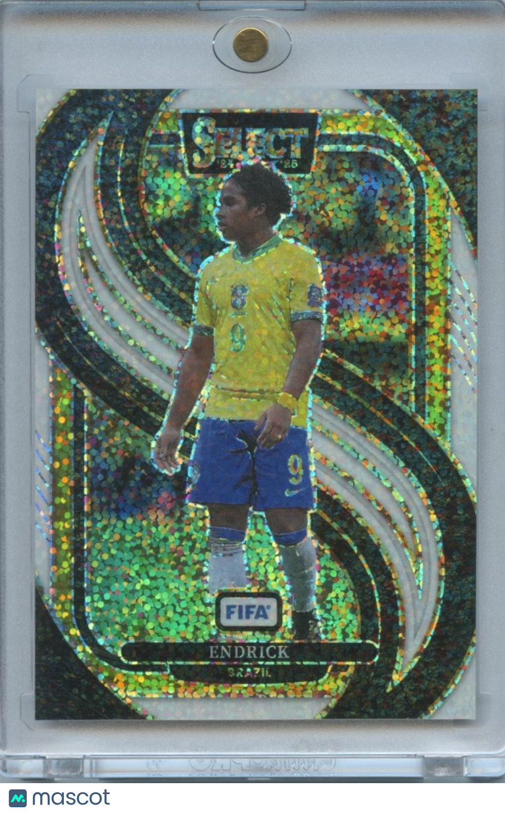 Endrick 2024-25 Select White Sparkle SSP SHORTPRINT Brazil #162