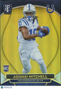 Adonai Mitchell 2024 Totally Certified GOLD Rookie RC Indianapolis Colts 6/10