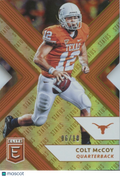 Colt Mccoy 2018 Elite GOLD Status Die-Cut Texas Longhorns 6/10 #22