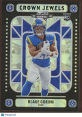 Blake Corum 2024 Contenders Crown Jewels SSP CASE HIT RC Los Angeles Rams