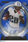 Chris Johnson 2013 Topps Strata BLUE Auto Autograph Tennessee Titans 11/75