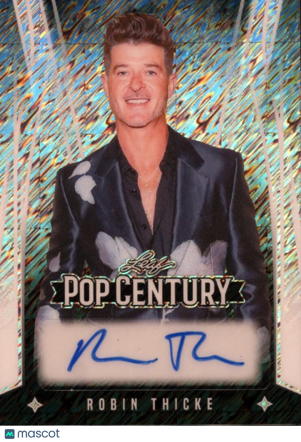 Robin Thicke - 2025 Leaf Pop Century - Silver Shimmer  12/15 - Autograph Auto