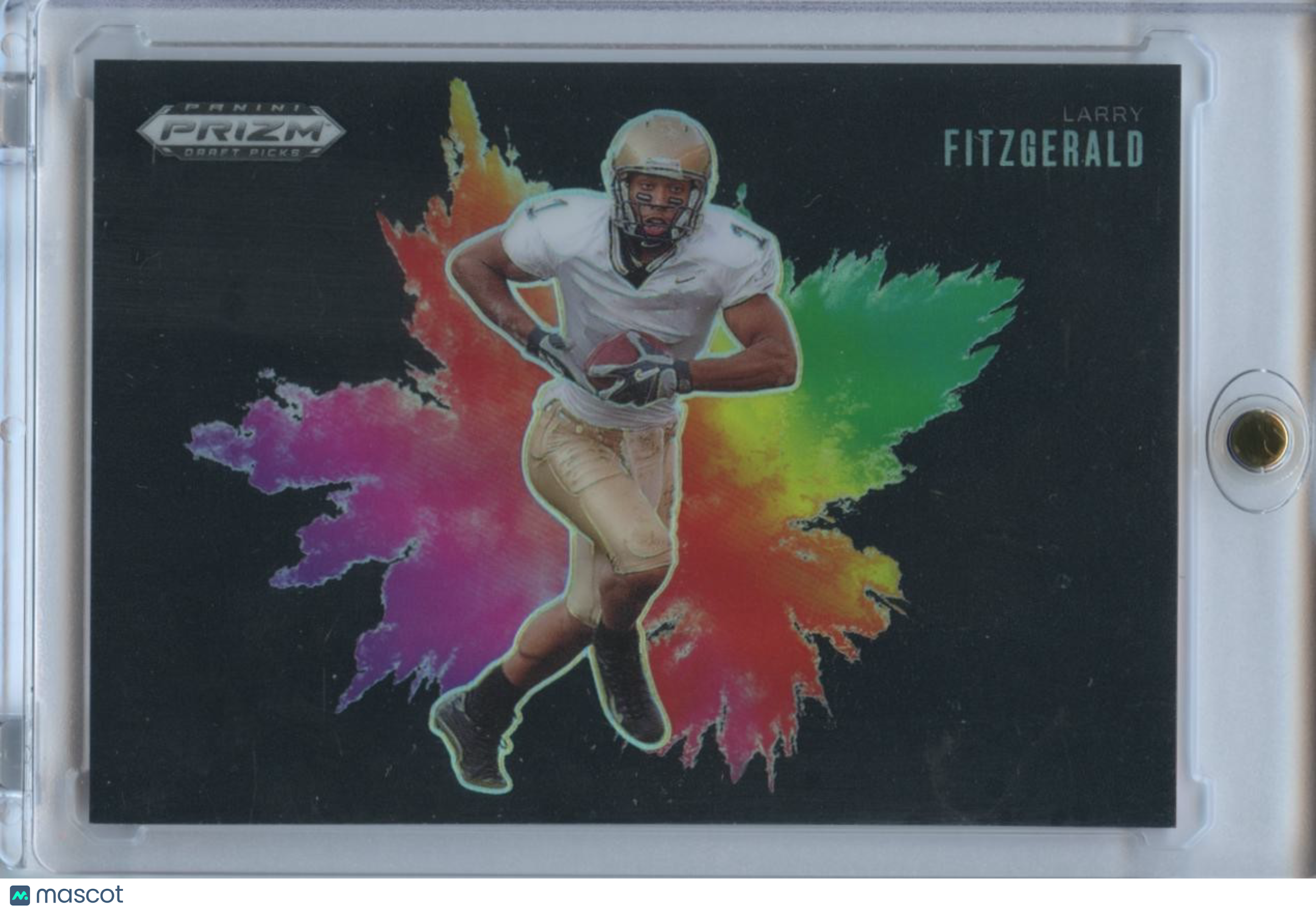 Larry Fitzgerald 2025 Prizm Draft COLORBLAST SSP CASE HIT Pitt Arizona Cardinals