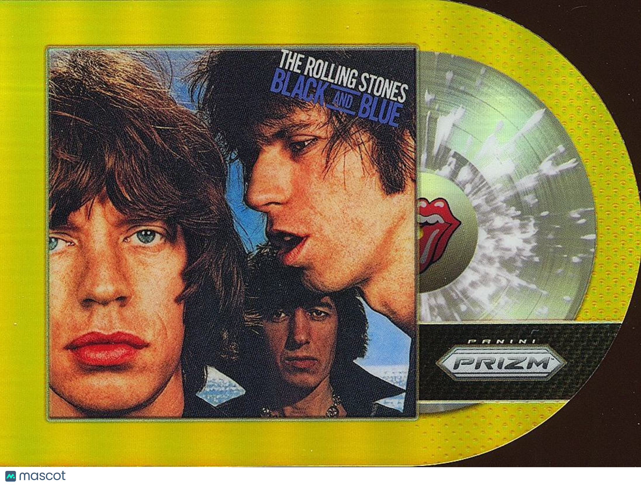 Black And Blue 2025 Prizm Rolling Stones True GOLD Prizm Die-Cut 5/10 #15