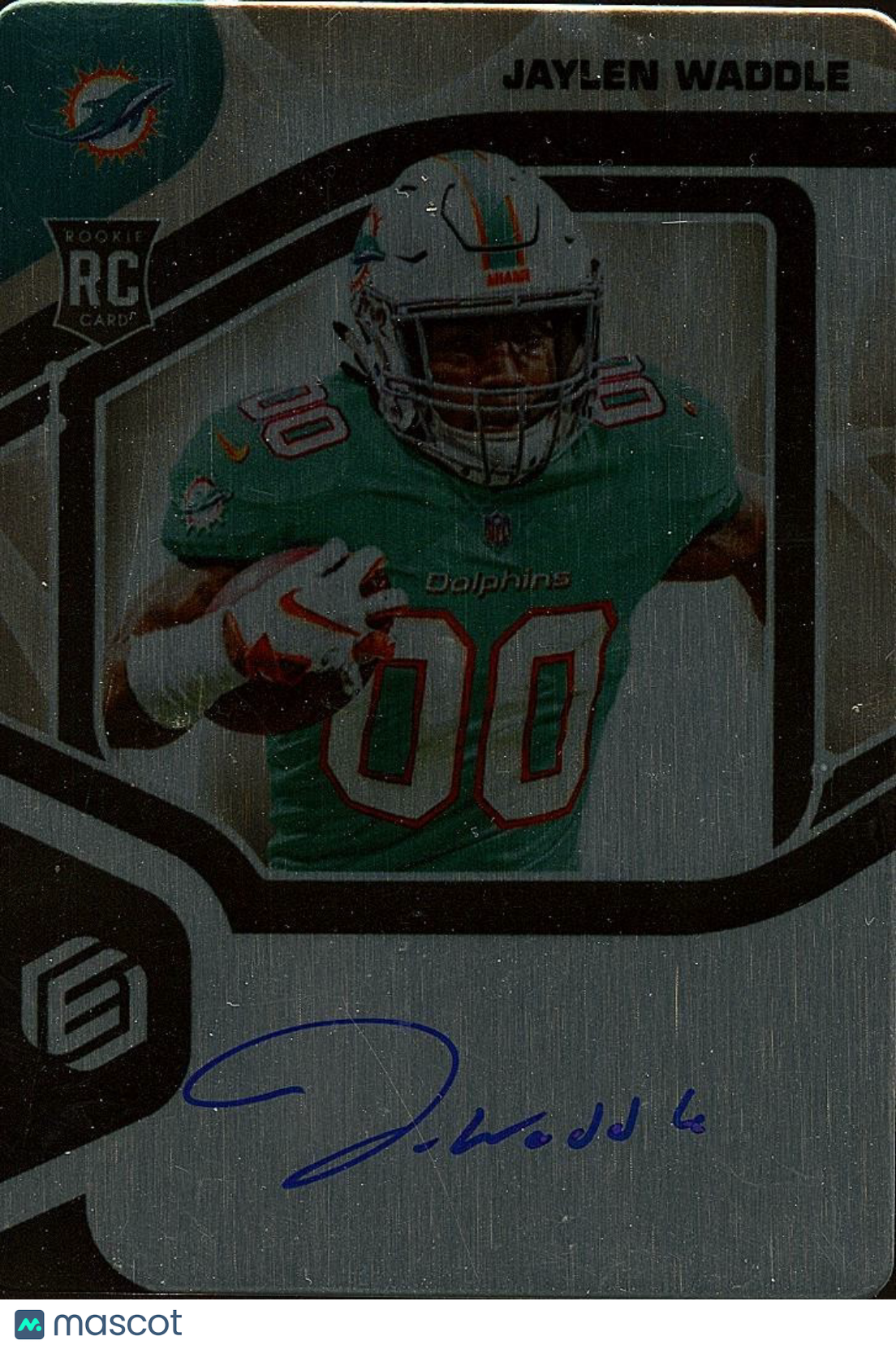 Jaylen Waddle 2021 Elements Auto Autograph RC Miami Dolphins 97/99