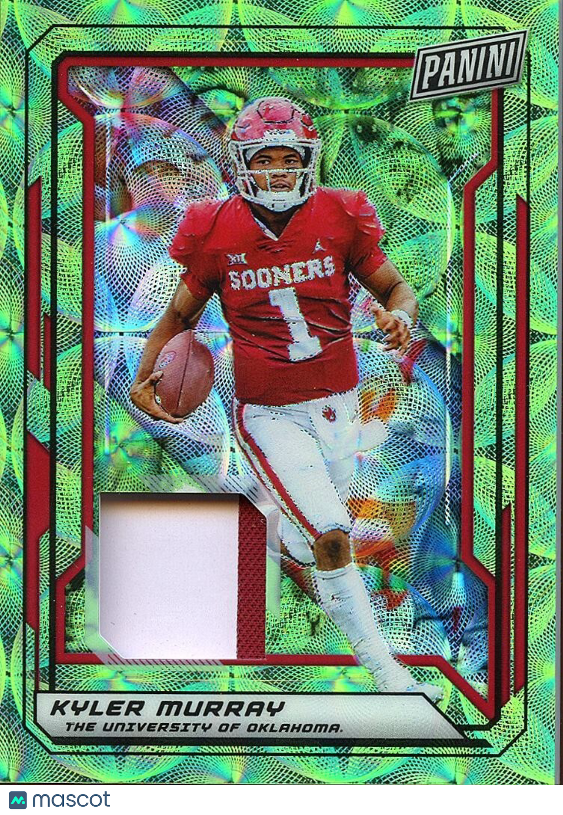Kyler Murray 2019 Panini The Nation Jersey Patch Rookie Oklahoma Sooners 17/25