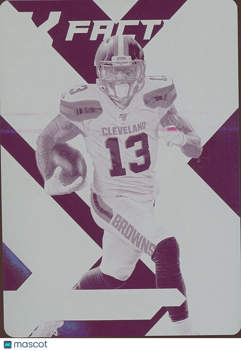 Odell Beckham Jr. 2019 XR Magenta Printing Plate Cleveland Browns 1/1