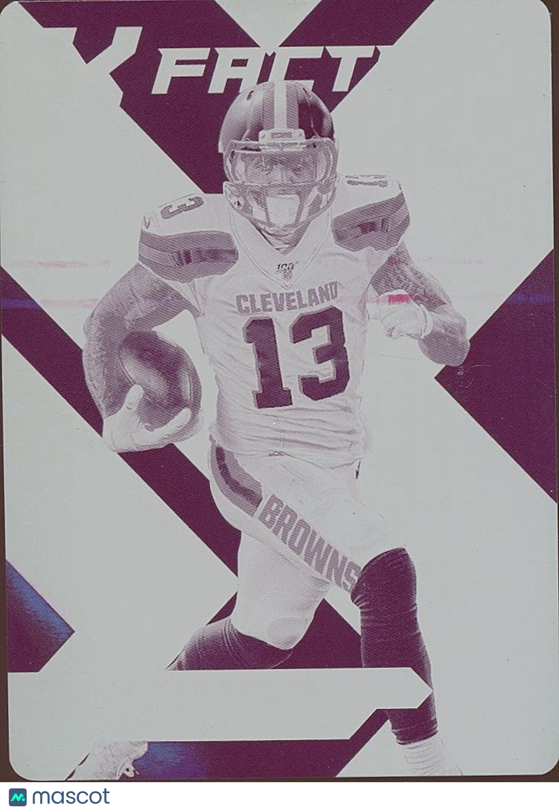 Odell Beckham Jr. 2019 XR Magenta Printing Plate Cleveland Browns 1/1