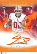 Isaac Guerendo 2024 Origins Orange Ink Auto Autograph RC Rookie SF 49ers 42/75